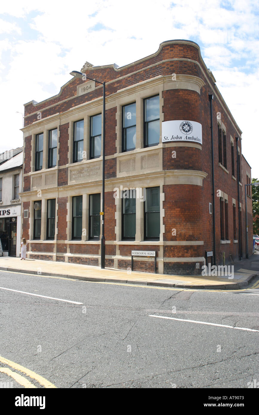 The Mechanics Institute reading rooms in Rodbourne Road Swindon Stock