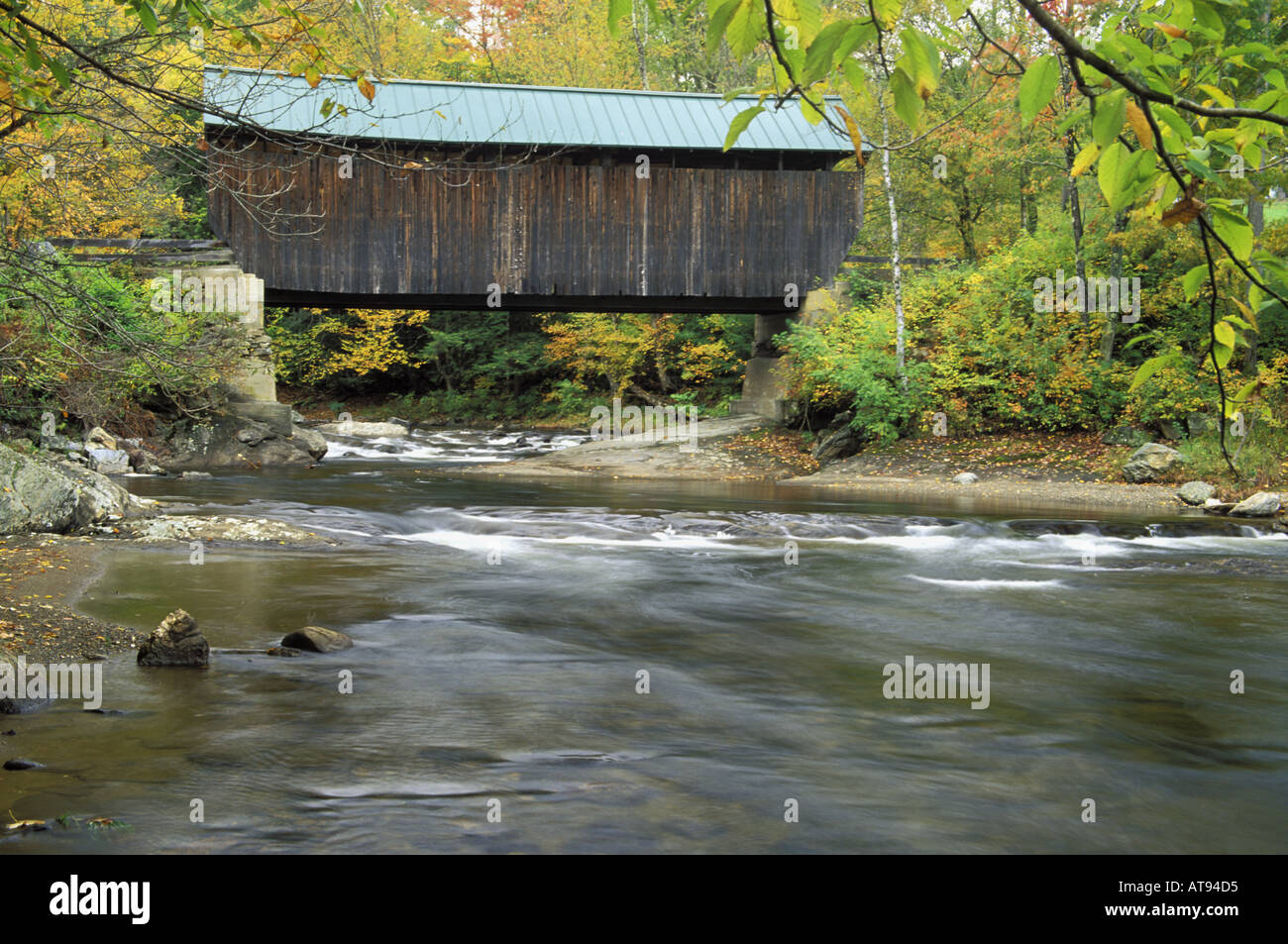 Jaynes Bridge spanning the North Branch of the Lamoille River ...