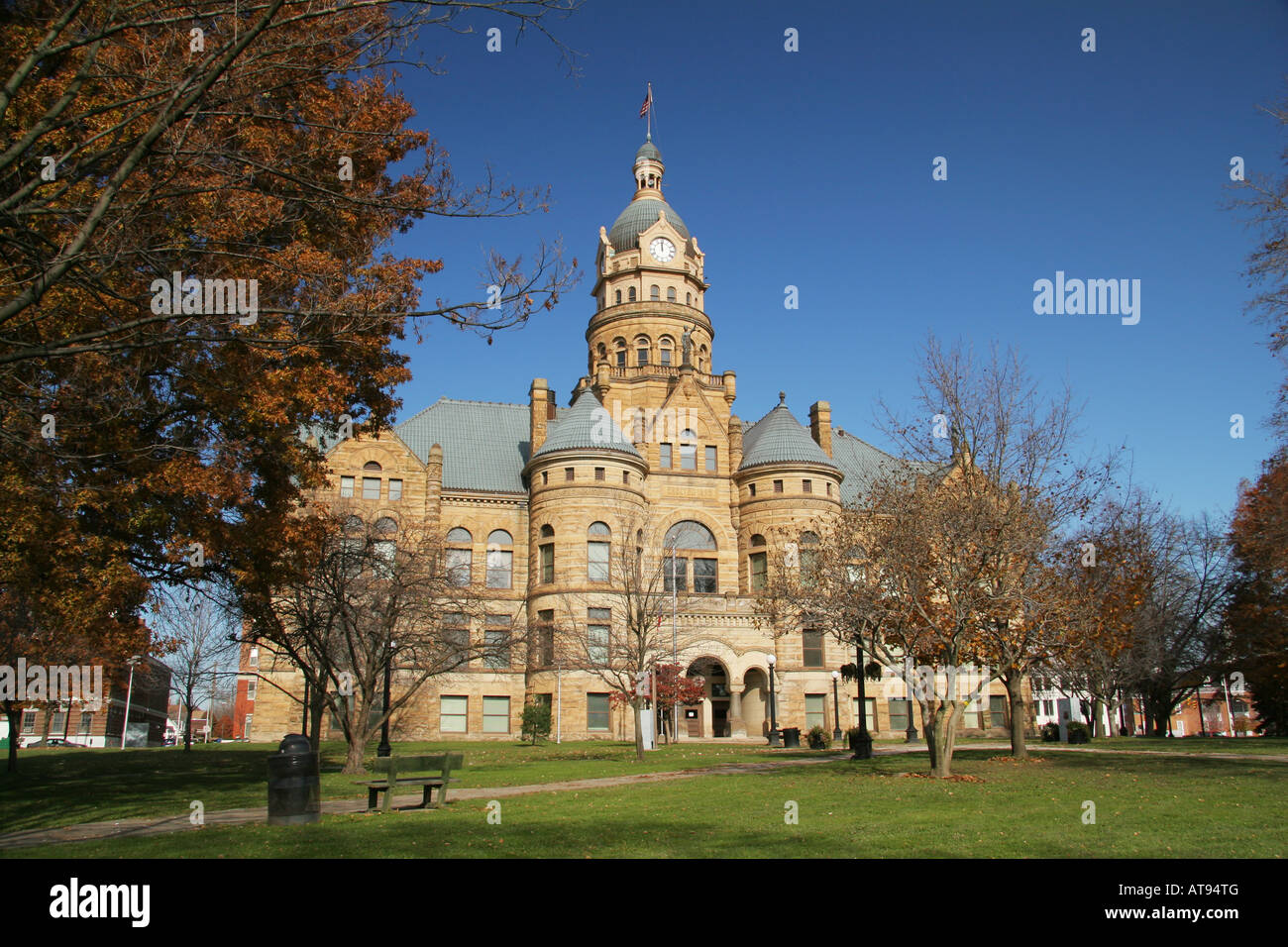 Trumbull County Courthouse Warren Ohio Richardsonian Romanesque