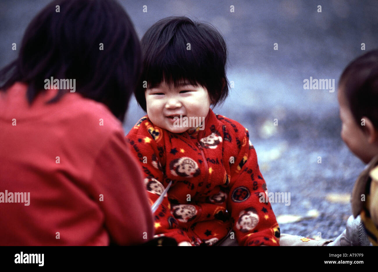 Young Japanese Children Playing In Kyoto Stock Photo - Alamy