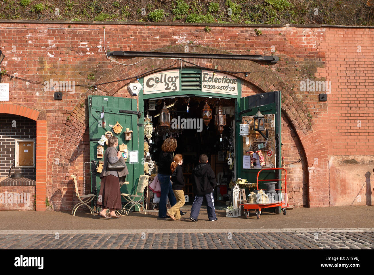 Exeter Devon the Quay area is a major tourist attraction with old