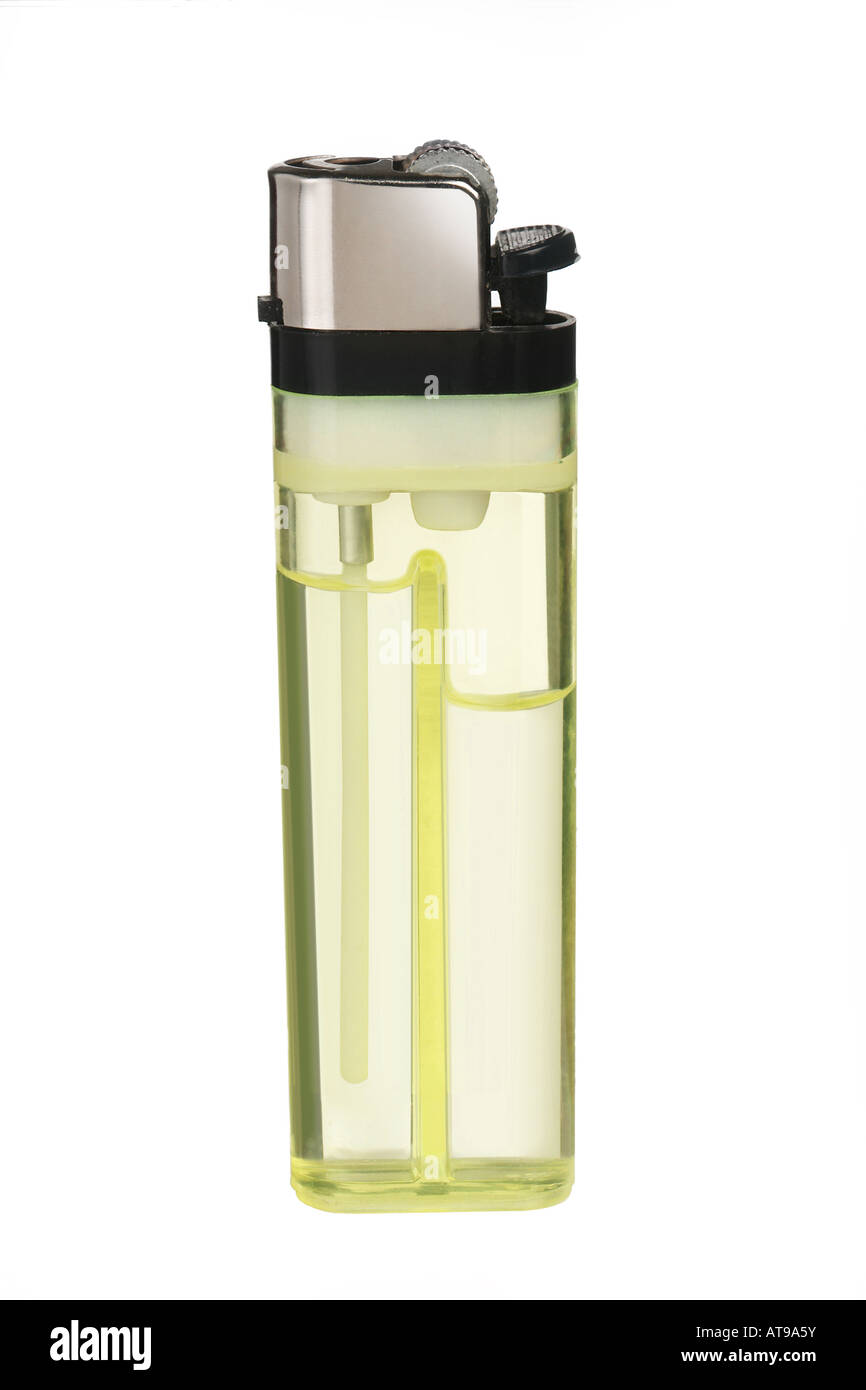 disposable lighter on a white background Stock Photo Alamy
