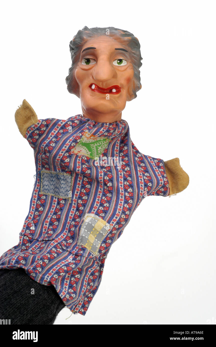 punch theatre puppet, mad motherinlaw, to act up Stock Photo Alamy