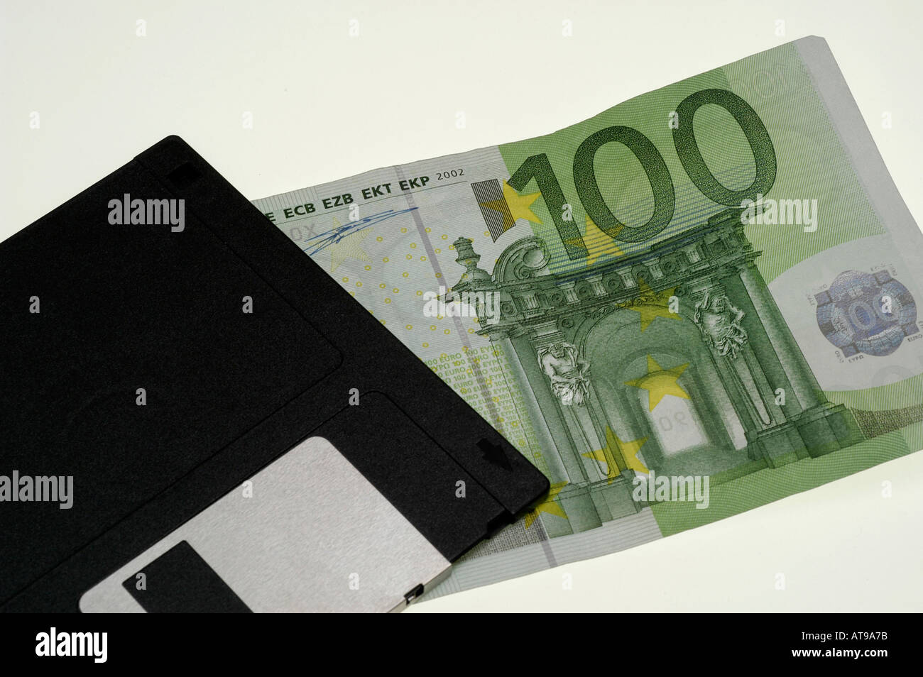 floppy disk, money, euro Stock Photo Alamy