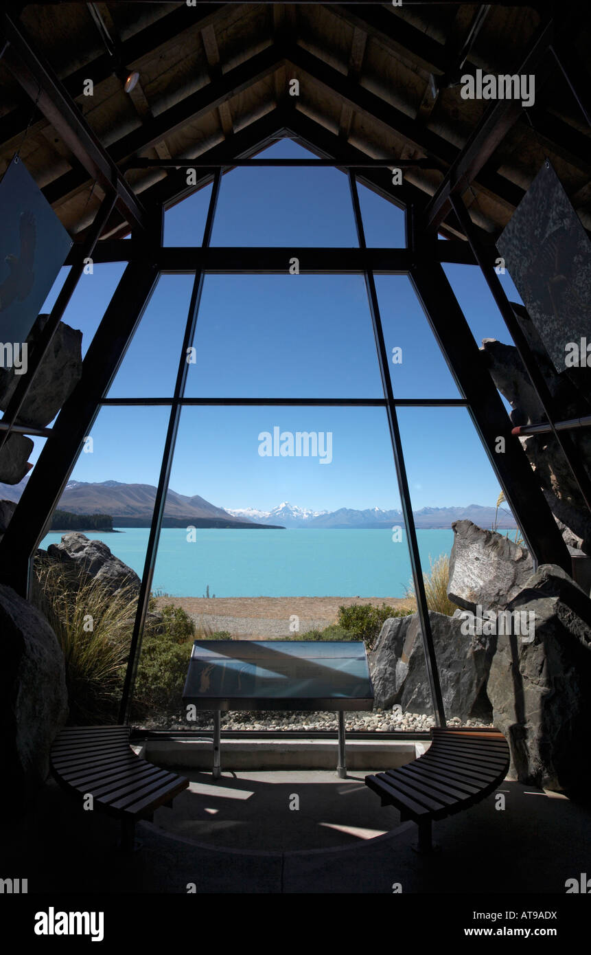 View Over Lake Pukaki From The Information Centre With Aoraki Mount Stock Photo Alamy