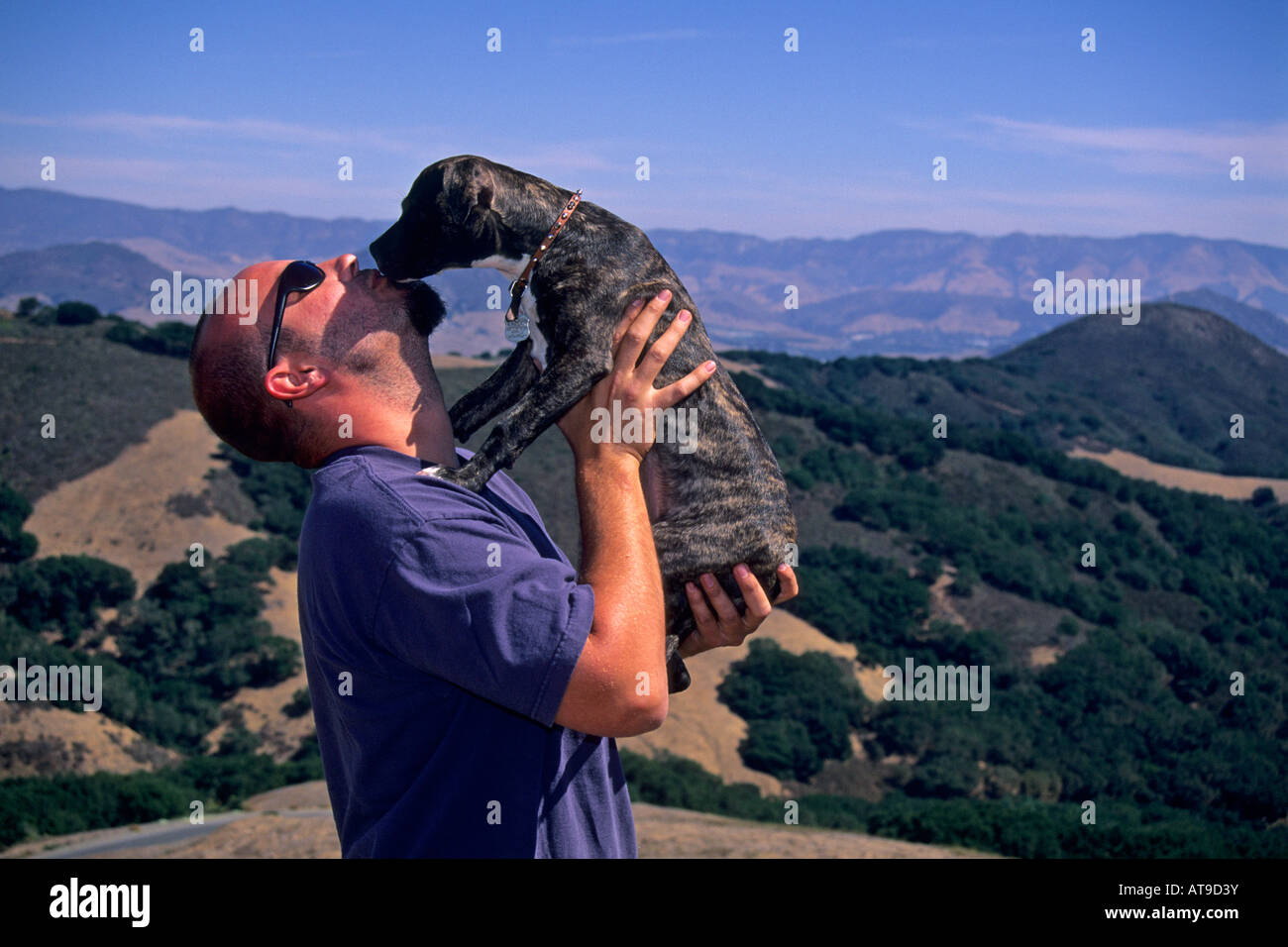 Getting some puppy love in the hills above San Luis Obispo San Luis
