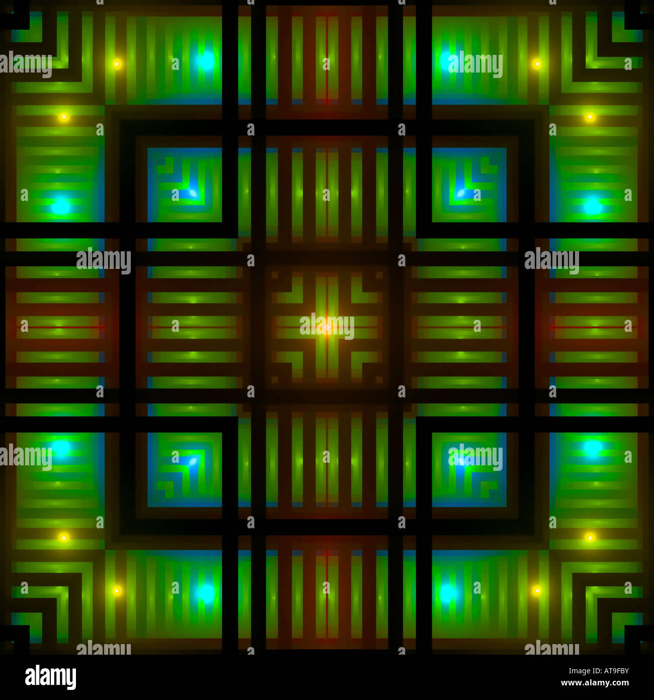Glowing fractal hi-res stock photography and images - Alamy