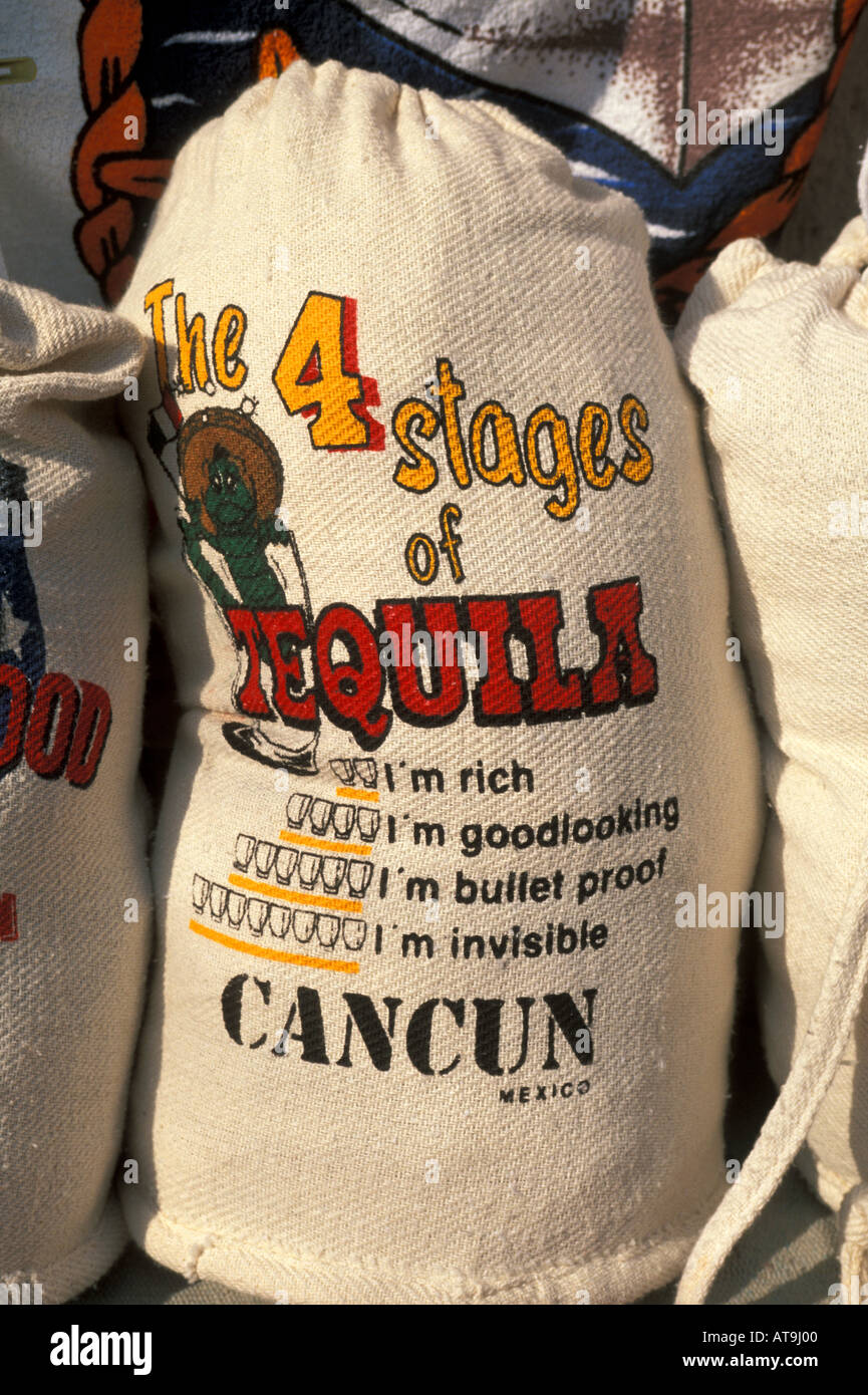 cancun mexico tequila display Stock Photo Alamy