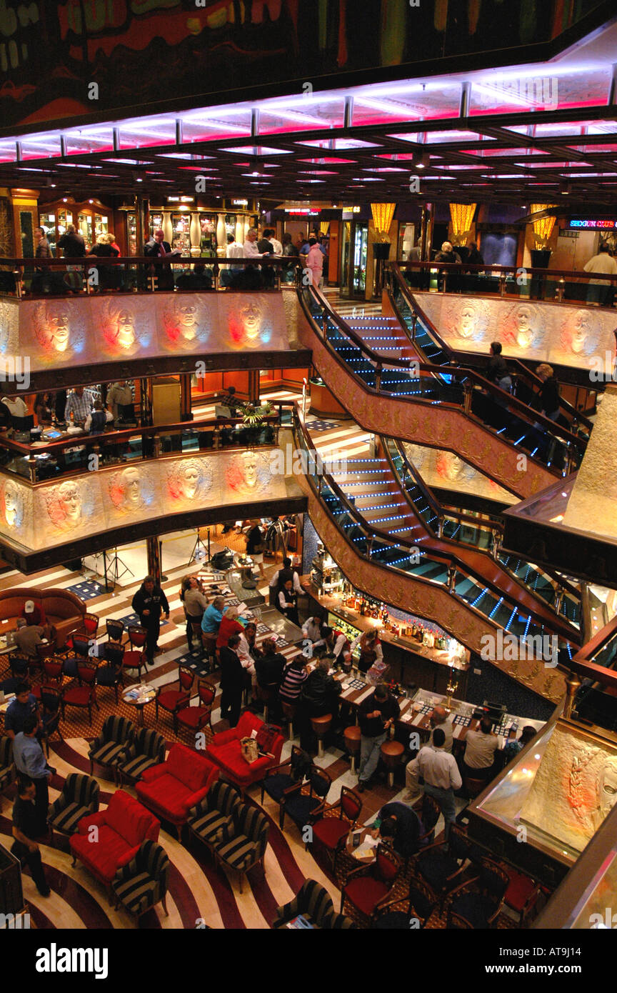 Cruise ship carnival valor lobby hi-res stock photography and
