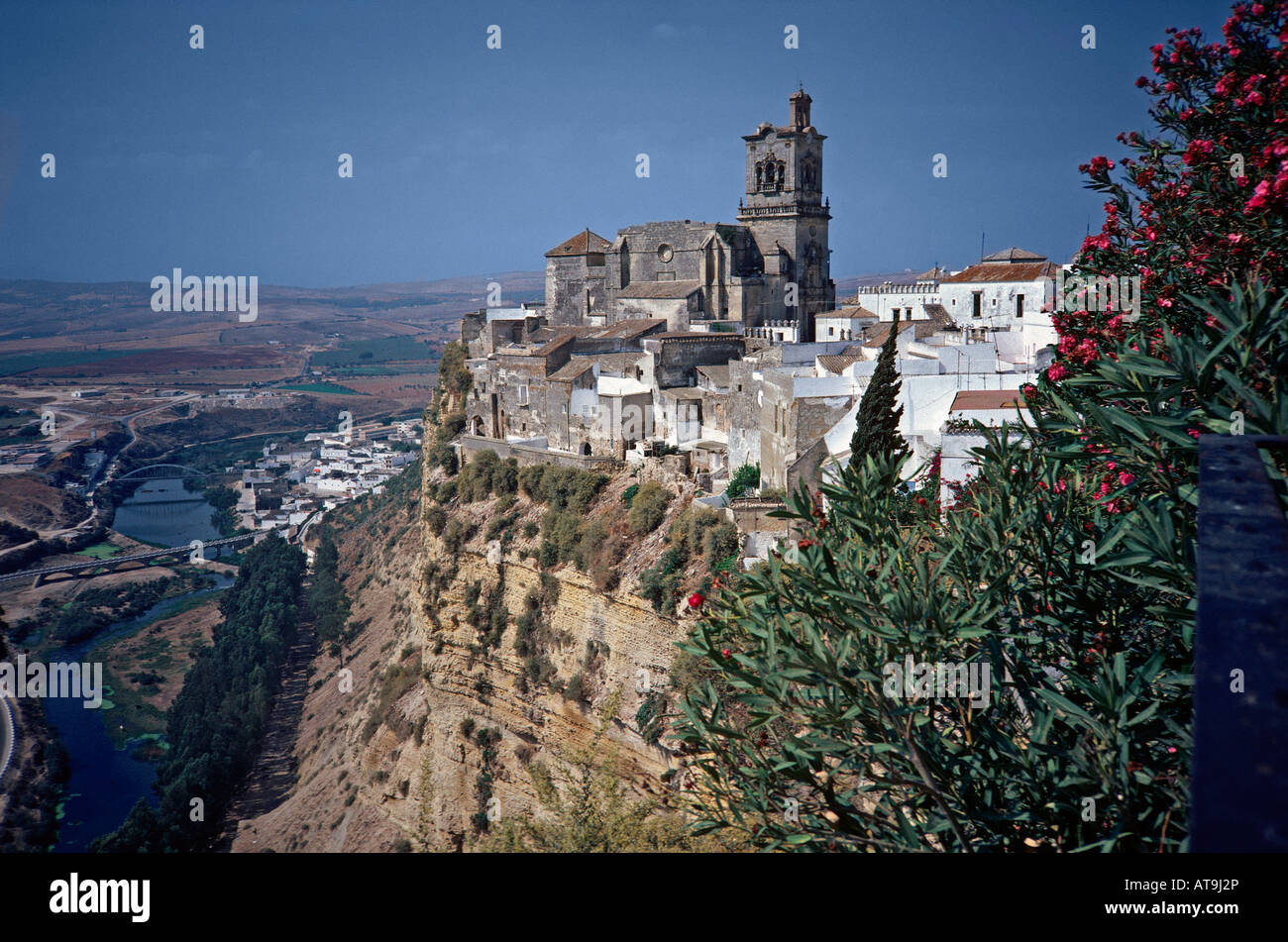 View of Arcos de la Frontera Spain Stock Photo