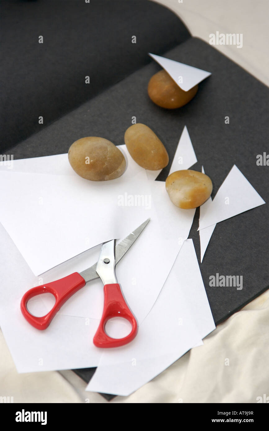 Scissors Paper Stone Stock Photo Alamy