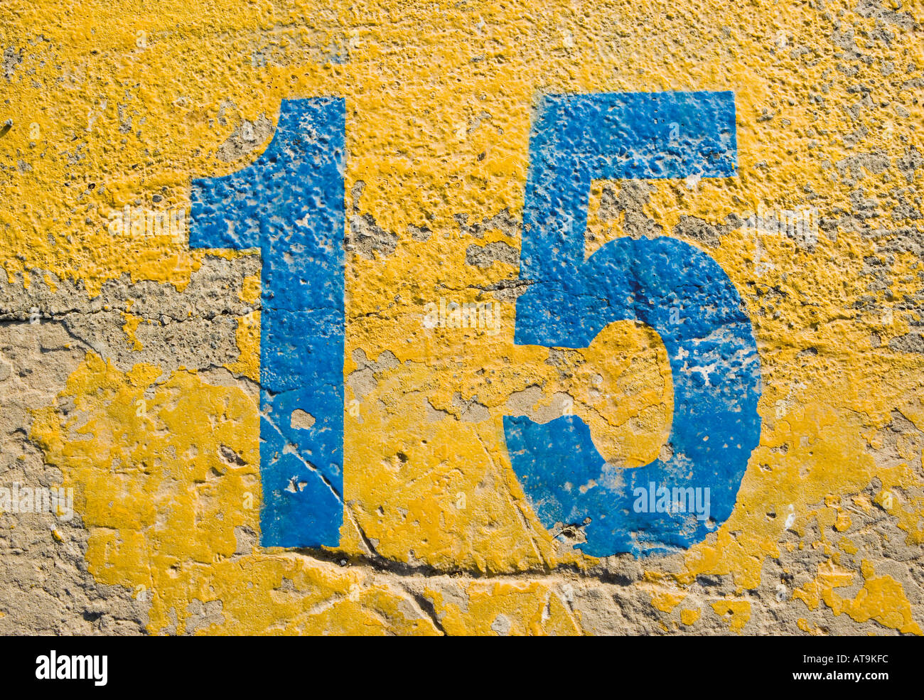 Number fifteen 15 five one Stock Photo