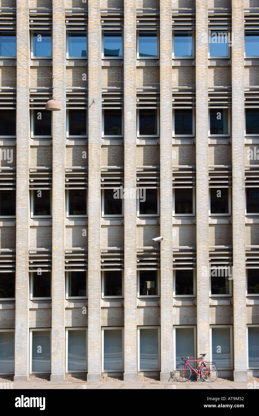 Copenhagen Denmark Detail of building with bike Stock Photo - Alamy