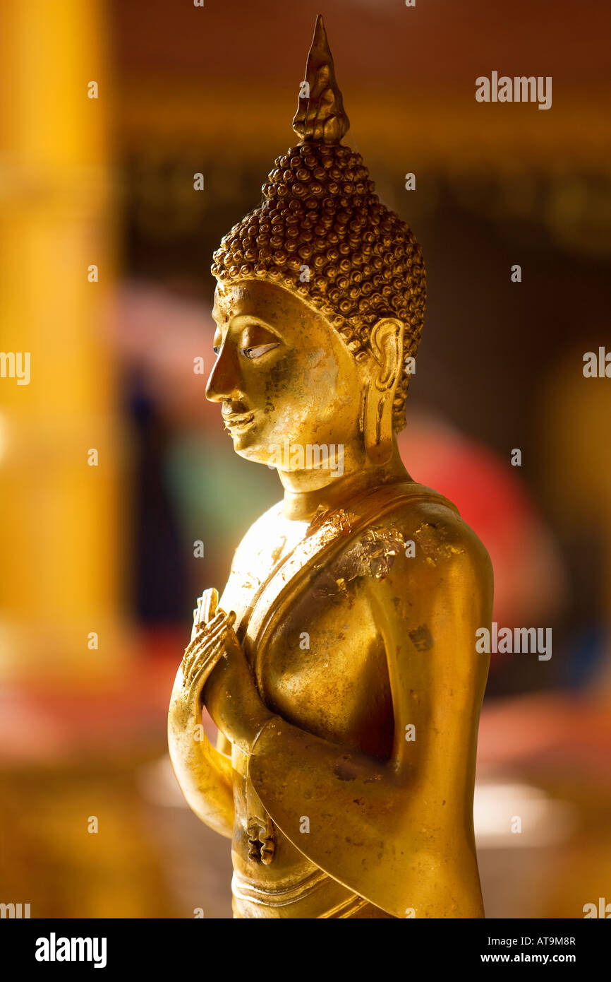 buddha statue in doi suthep temple in chiang mai Stock Photo