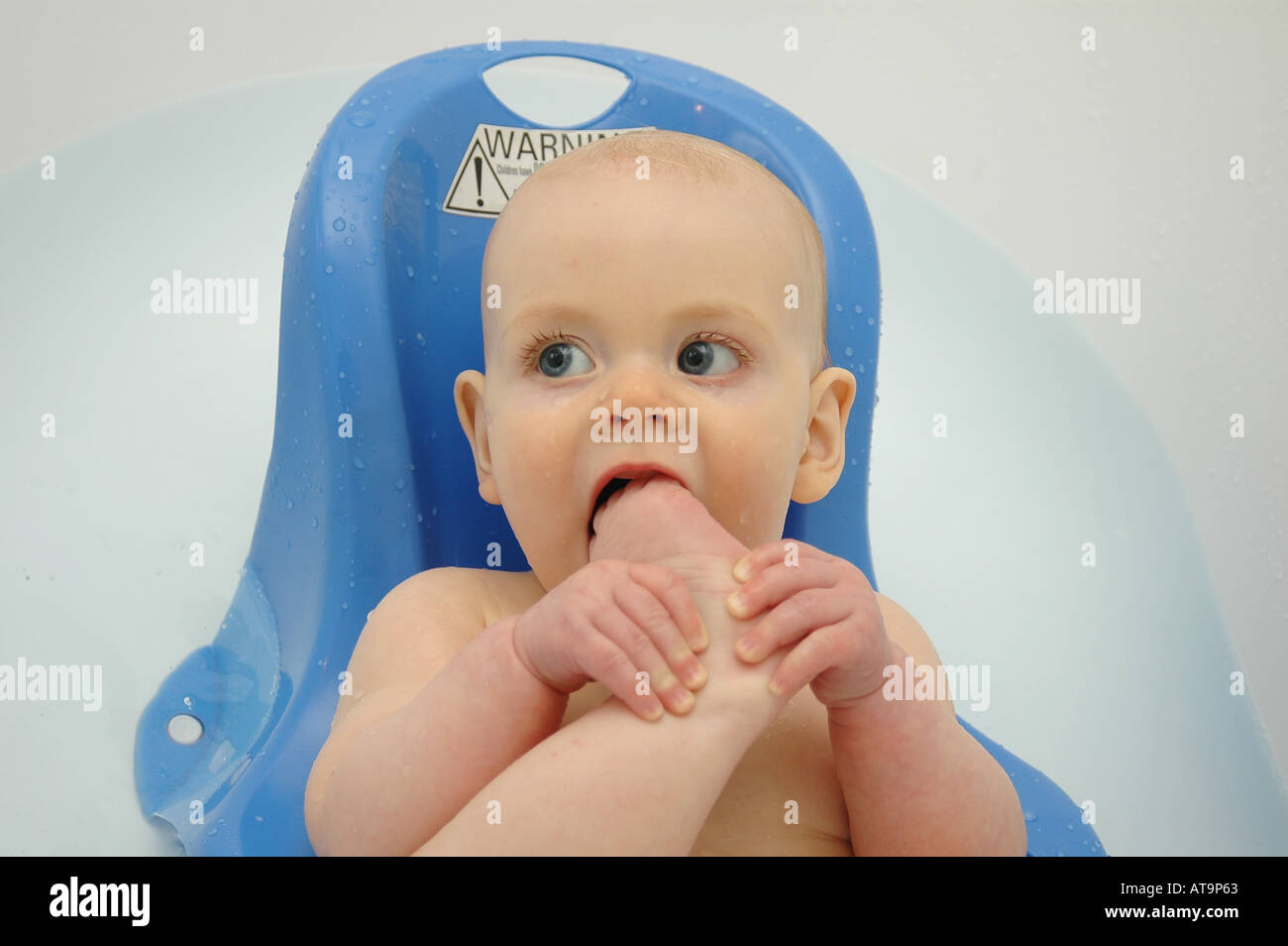 Foot in mouth Stock Photo Alamy