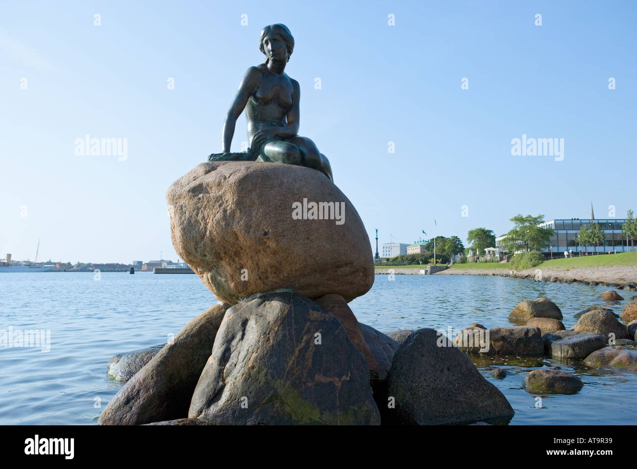 Copenhagen Denmark The Little Mermaid statue Stock Photo