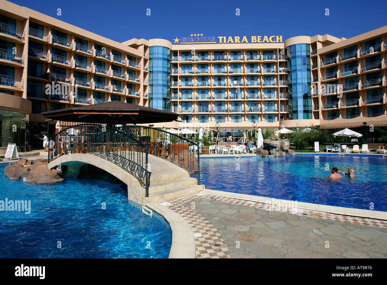 Bulgaria Sunny Beach Iberostar Hotel Tiara Beach resort black sea coast  holidays tourist typical attraction travel tourism relax Stock Photo - Alamy