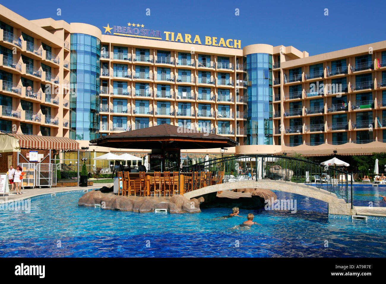 Bulgaria Sunny Beach Iberostar Hotel Tiara Beach resort black sea coast  holidays tourist typical attraction travel tourism relax Stock Photo - Alamy