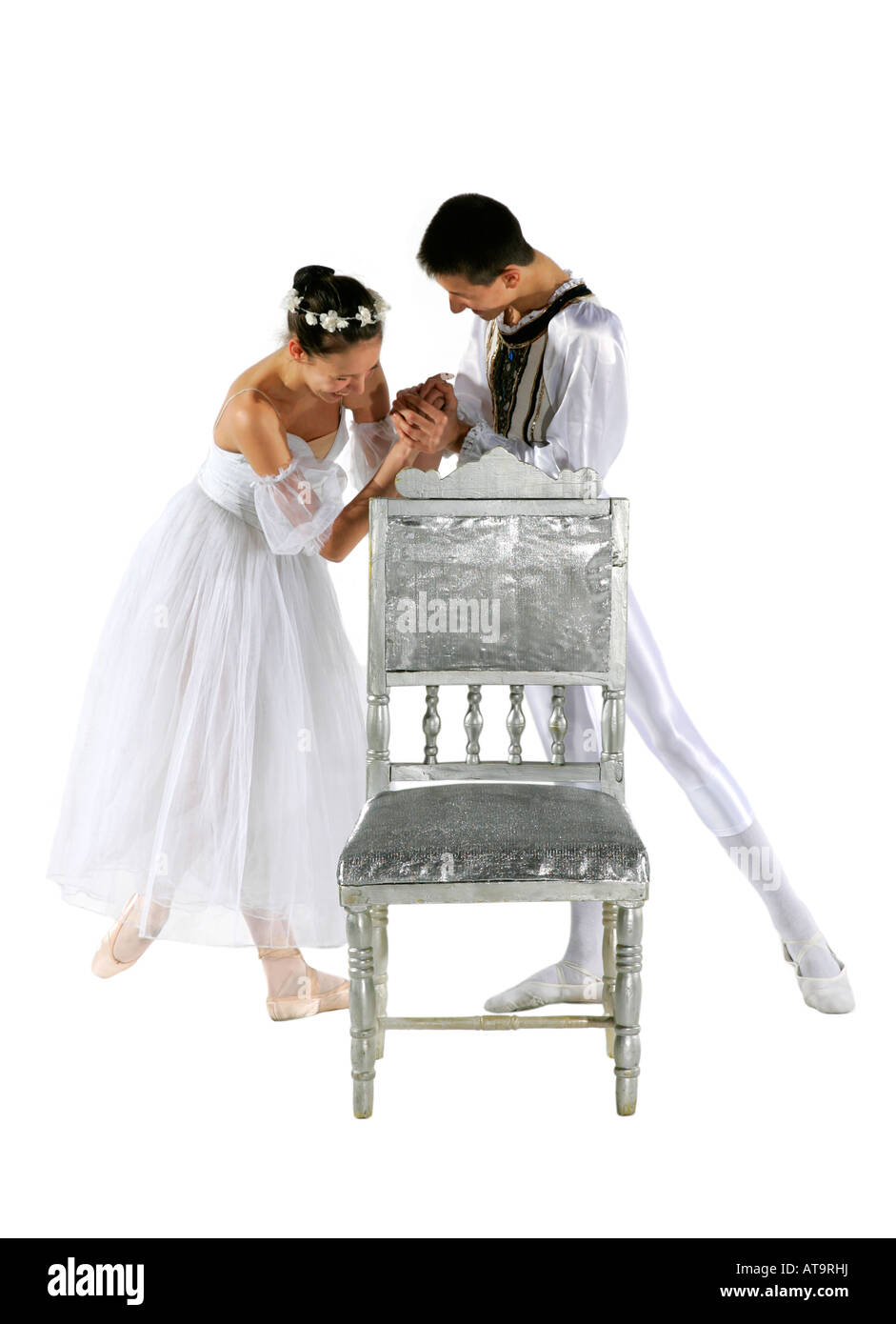 ballet dancers boy and girl couple duet teen Stock Photo Alamy