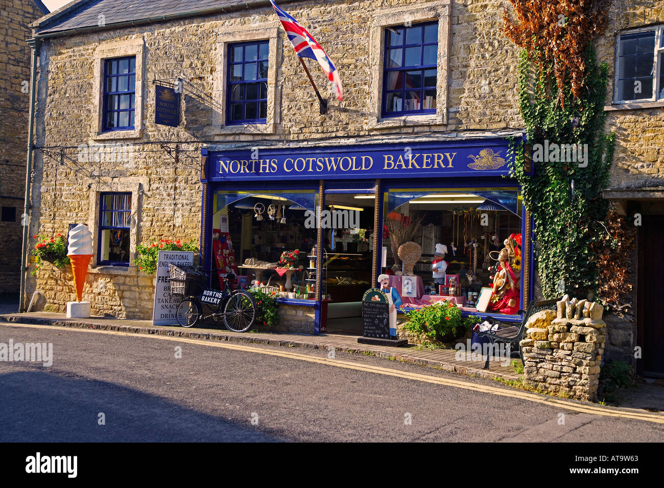 Norths Cotswold Bakery Shop in the village of Bourton on the Water in