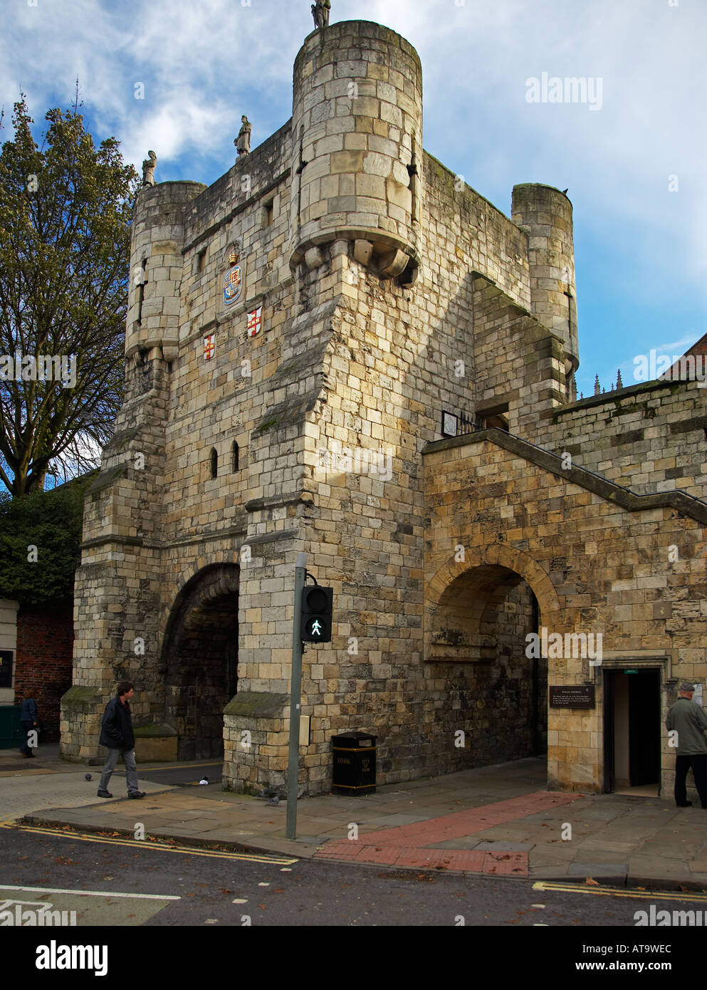 Gatehouse, City Wall, York, England, UK Stock Photo 5305835 Alamy