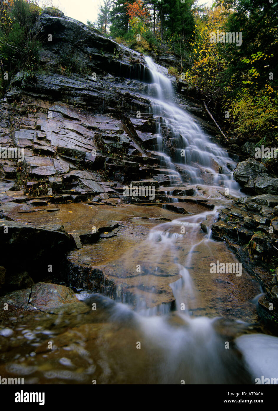 Silver cascades crawford notch state park hires stock photography and