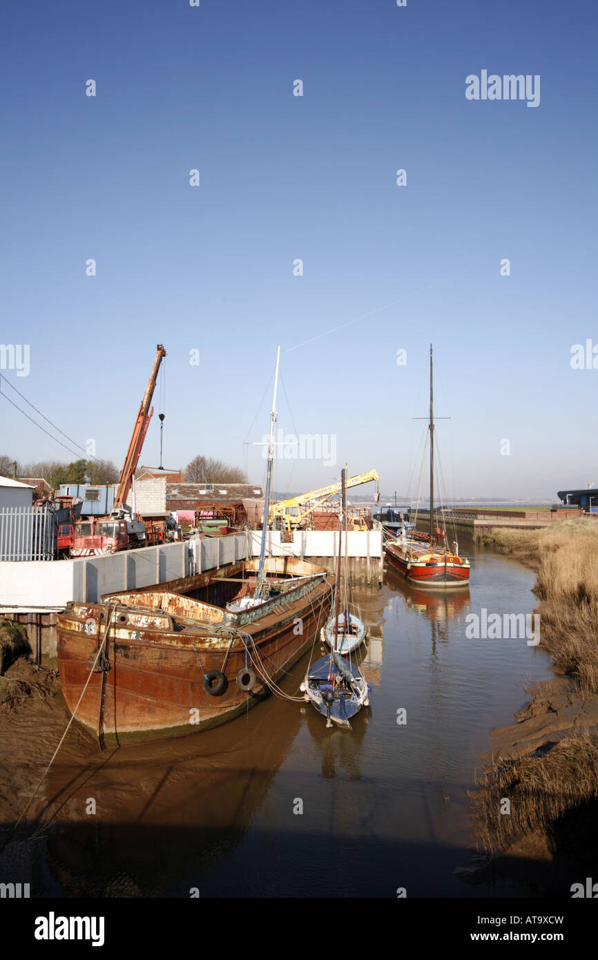 Boat Yard, Barton Upon Humber, Humberside Stock Photo
