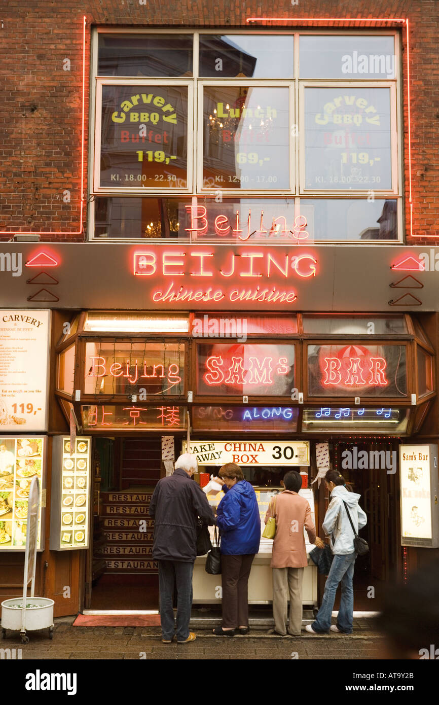 Copenhagen Denmark Chinese restaurant on Stroget street Stock Photo Alamy