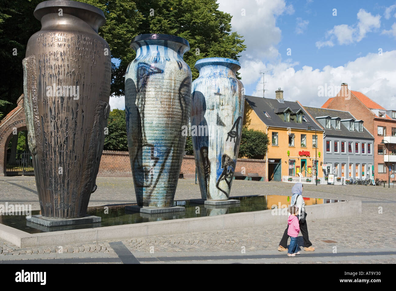 Roskilde Denmark The Roskilde Jars by Peter Brandes Stock Photo - Alamy