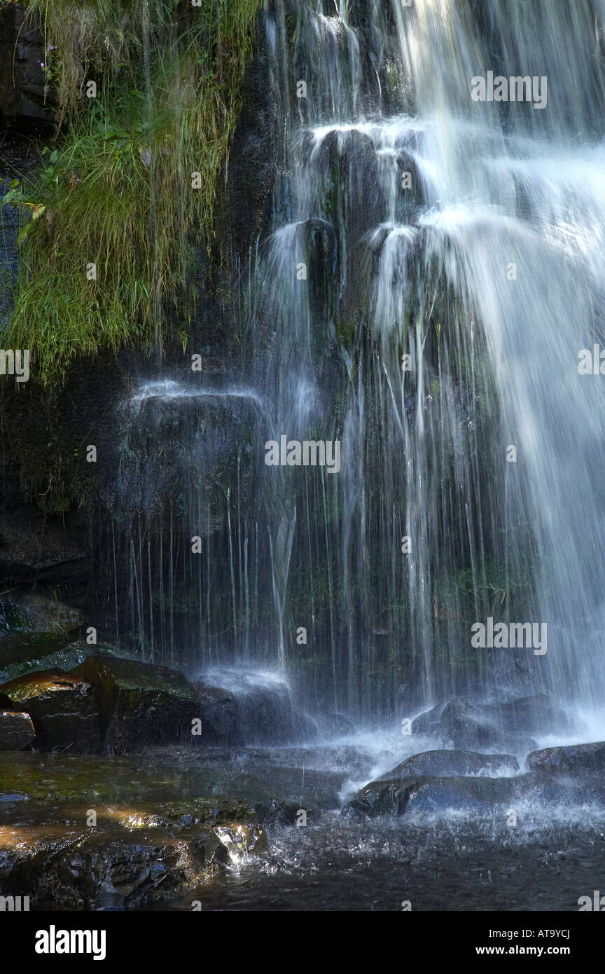 East Gill Force Upper Swaledale near Keld on the Pennine Way Yorkshire Dales National Park Stock Photo
