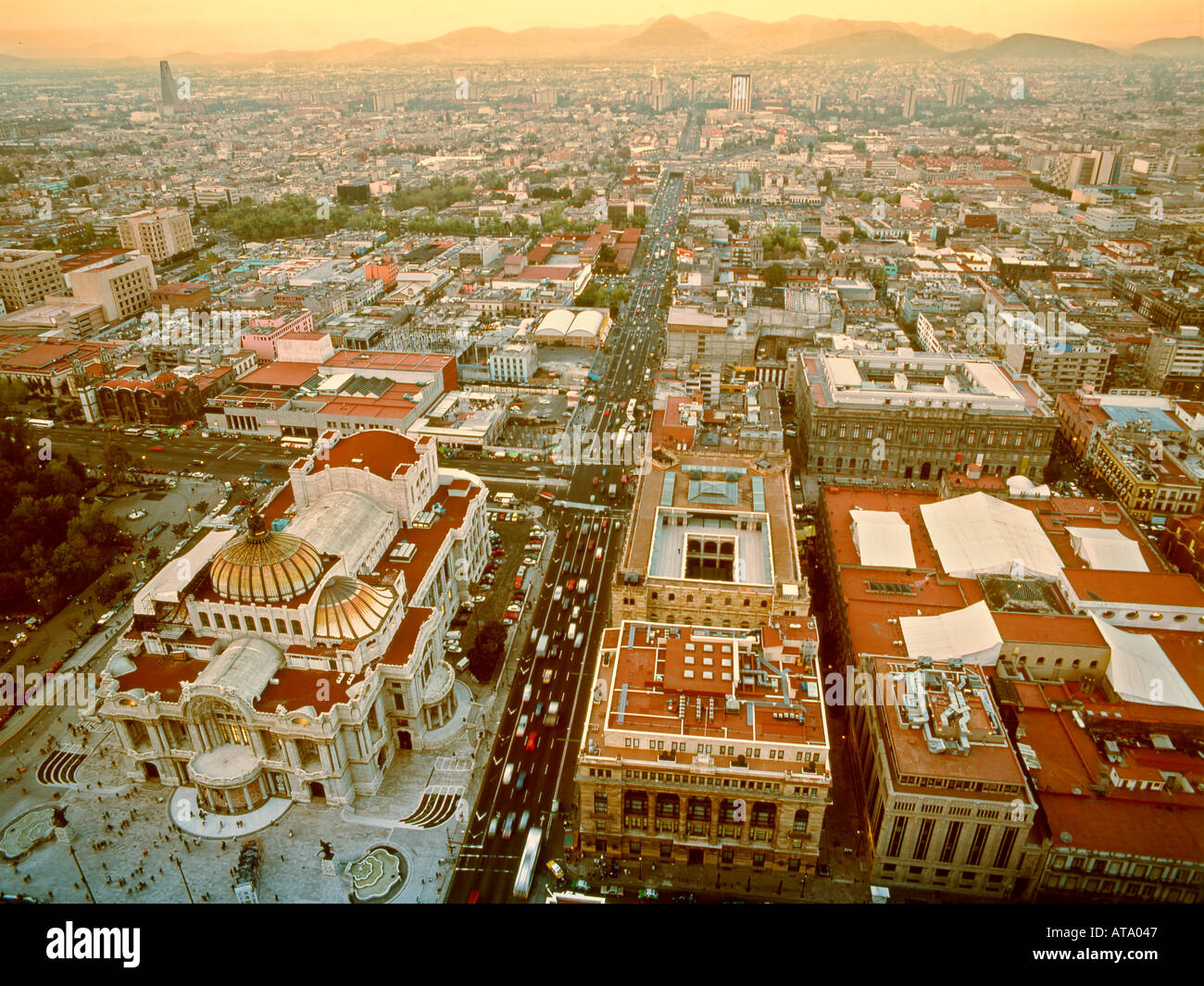 Mexico city aerial view hi-res stock photography and images - Alamy