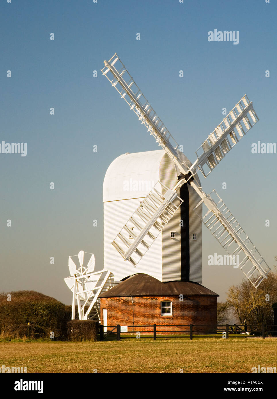 Windmill in Aythorpe Roding,Essex,England,UK Stock Photo