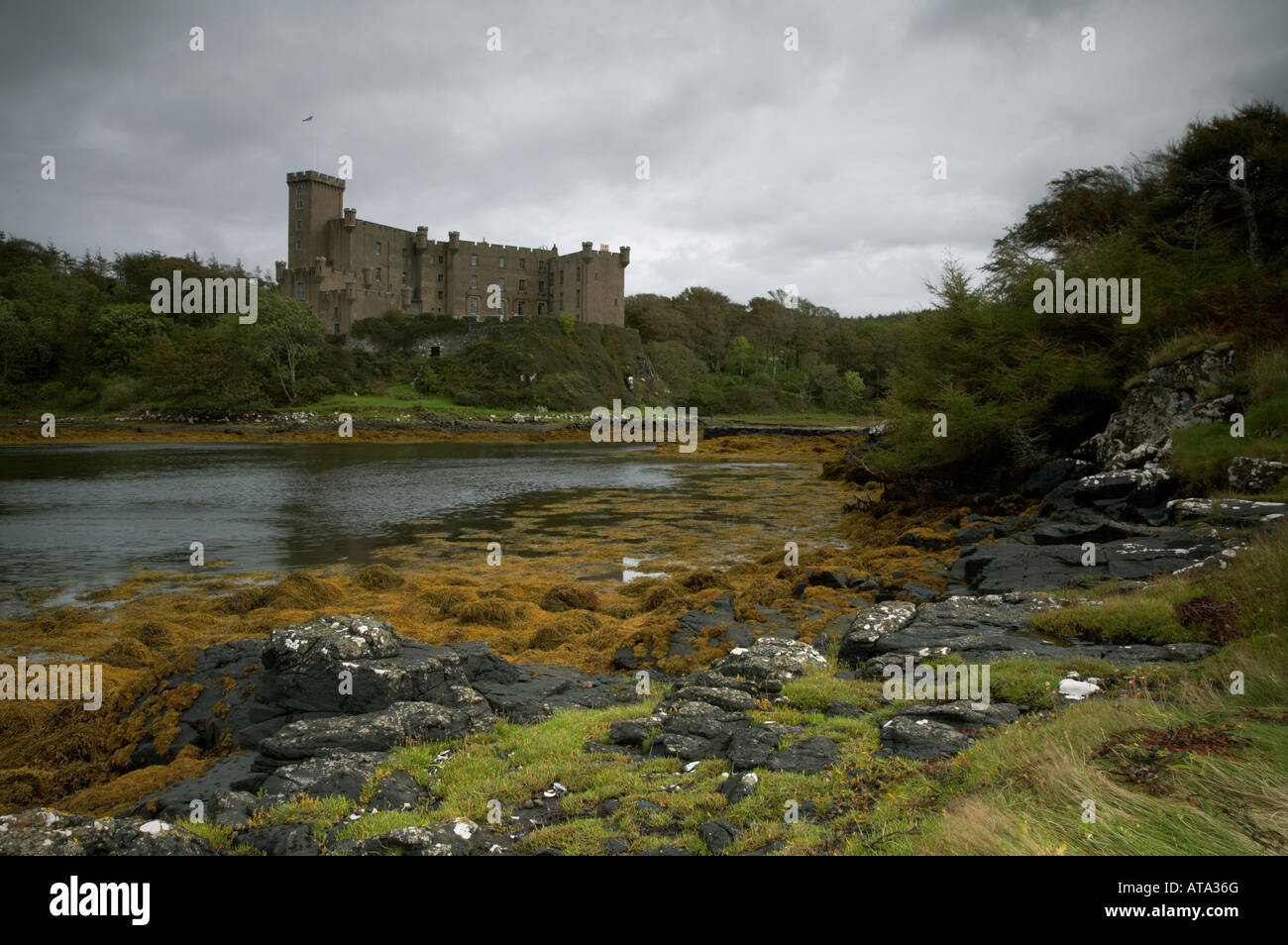 Dunvegan Castle on the Isle of Skye in Scotland home of clan mccleod ...