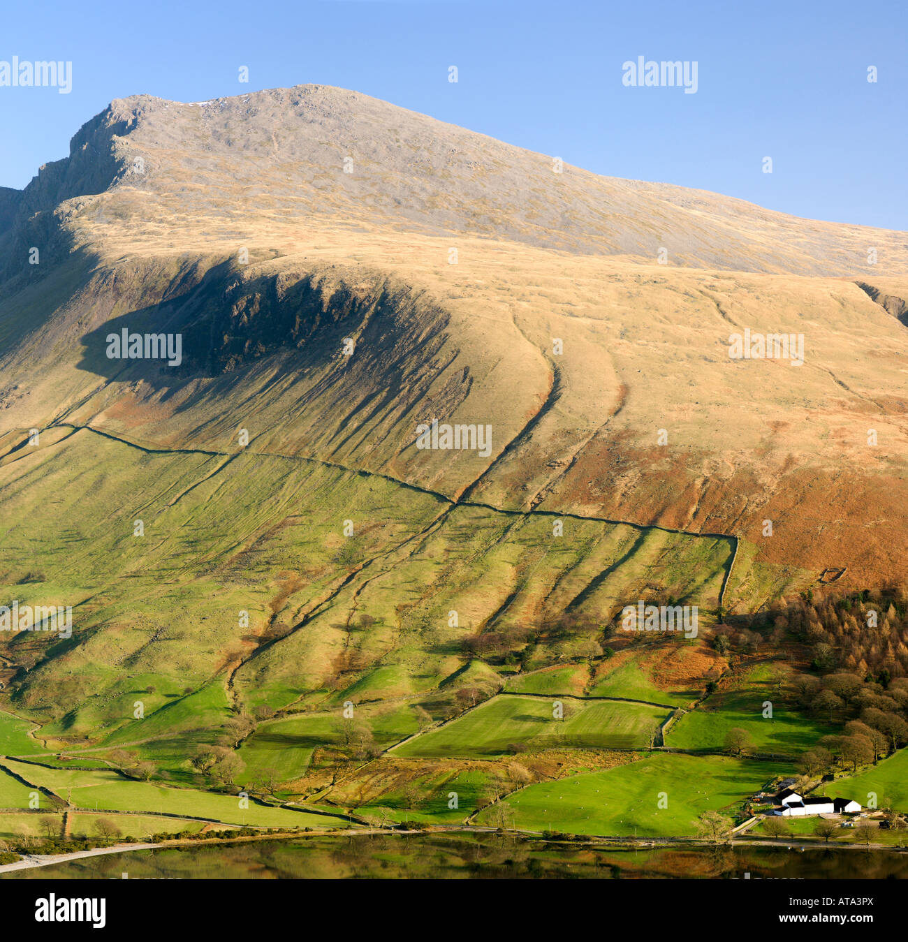 Scafell pike, the highest mountain peak in england, which is in the lake  district of Cumbria in Great Britain Stock Photo - Alamy