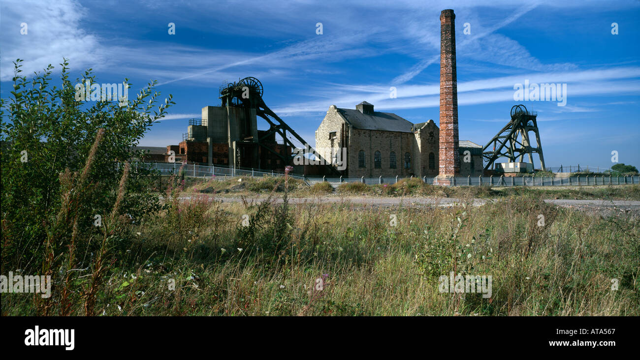 Abandoned Colliery near Mansfield, Nottinghamshire, England. Stock Photo