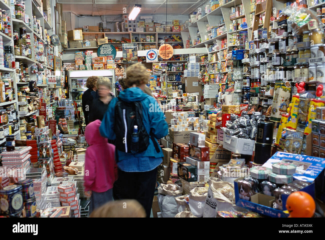 Interior of a store in Wellington New Zealand Stock Photo Alamy