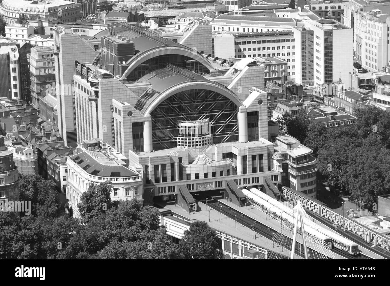 Aerial view of Charing Cross Station in London Stock Photo Alamy