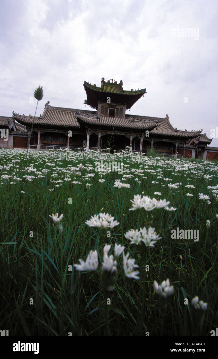 A scene of the winter palace of Bogd Khan in Ulan Bator Mongolia Stock Photo