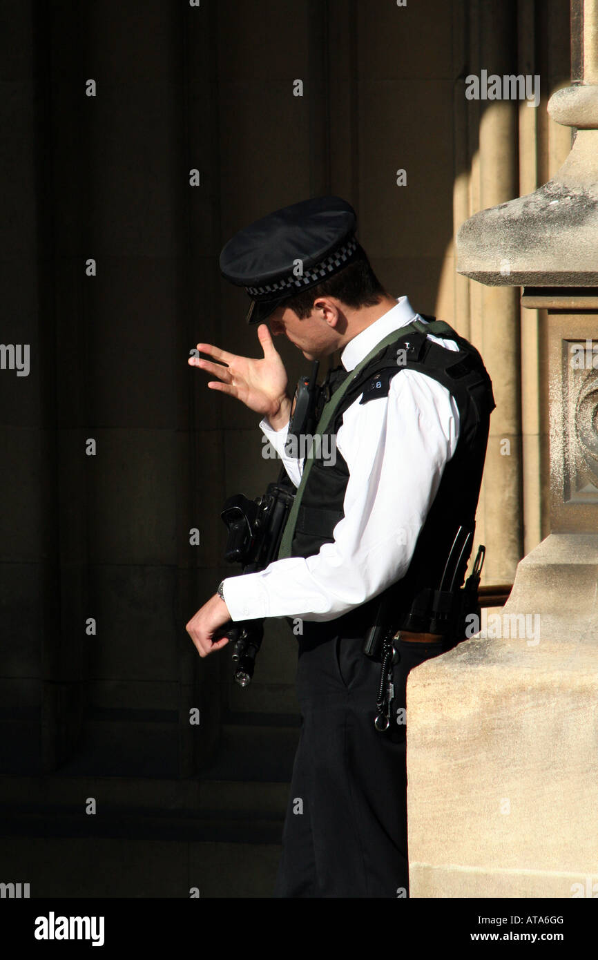 Armed police guard houses parliament hires stock photography and