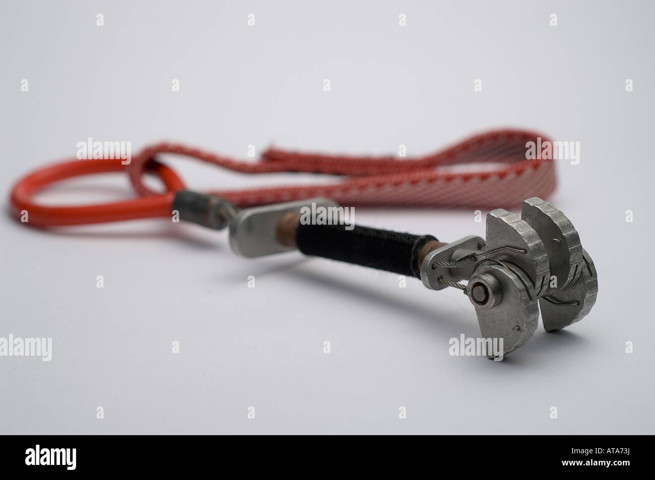 camming device used in rock climbing for protection during a fall Stock Photo