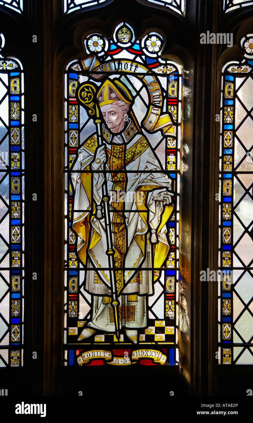 Stained Glass Window Bristol Cathedral Stock Photo Alamy