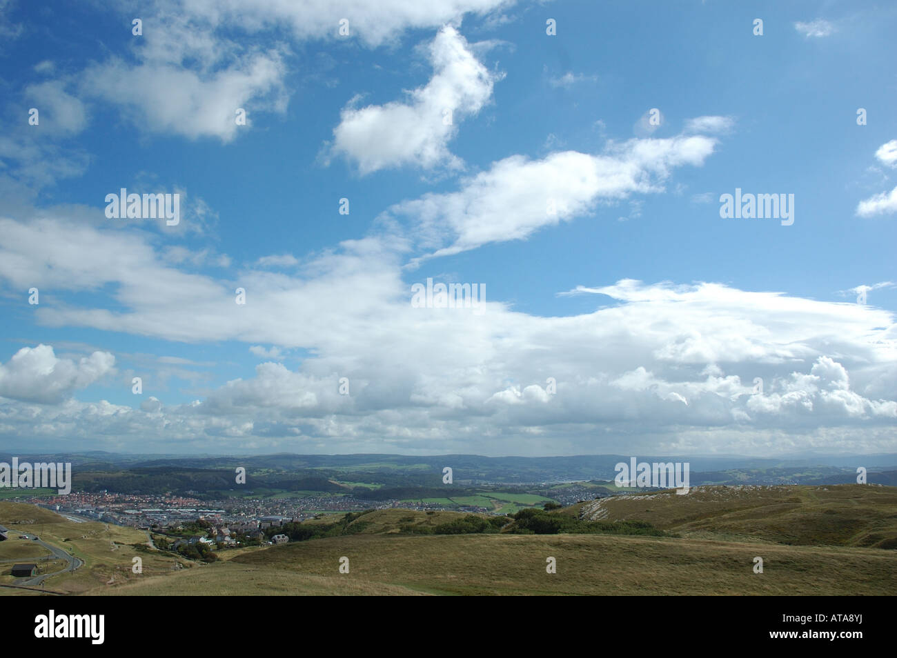 Top View from Llandudno in Wales Stock Photo