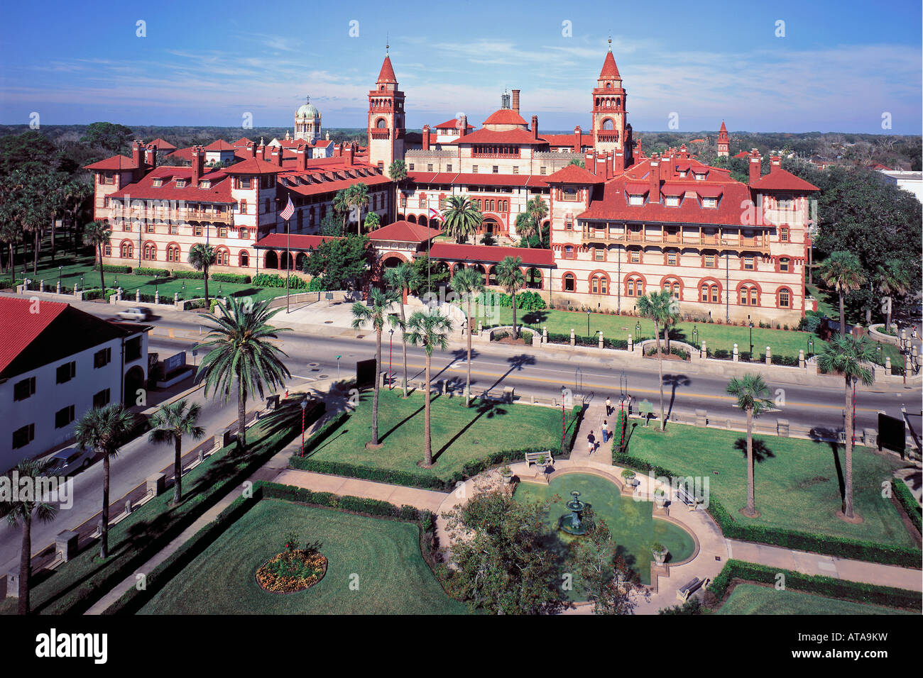 thumbnail image 2 of 3dRose Flagler College Trivet - St Augustine Hotel Ponce De Leon Ceramic Tile, 8x8 Inches 2 of 13