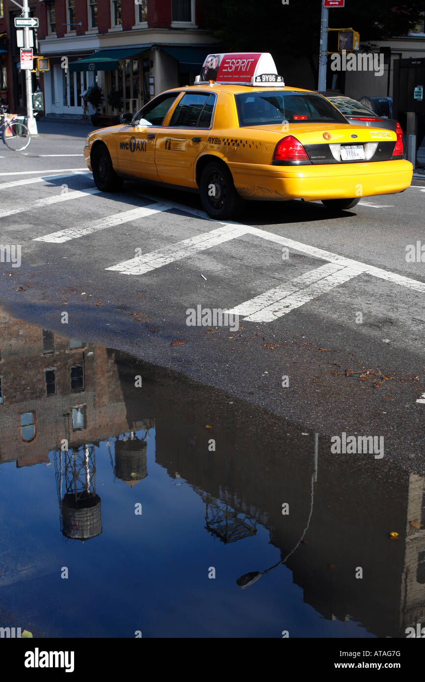 In New York City Reflection Stock Photo
