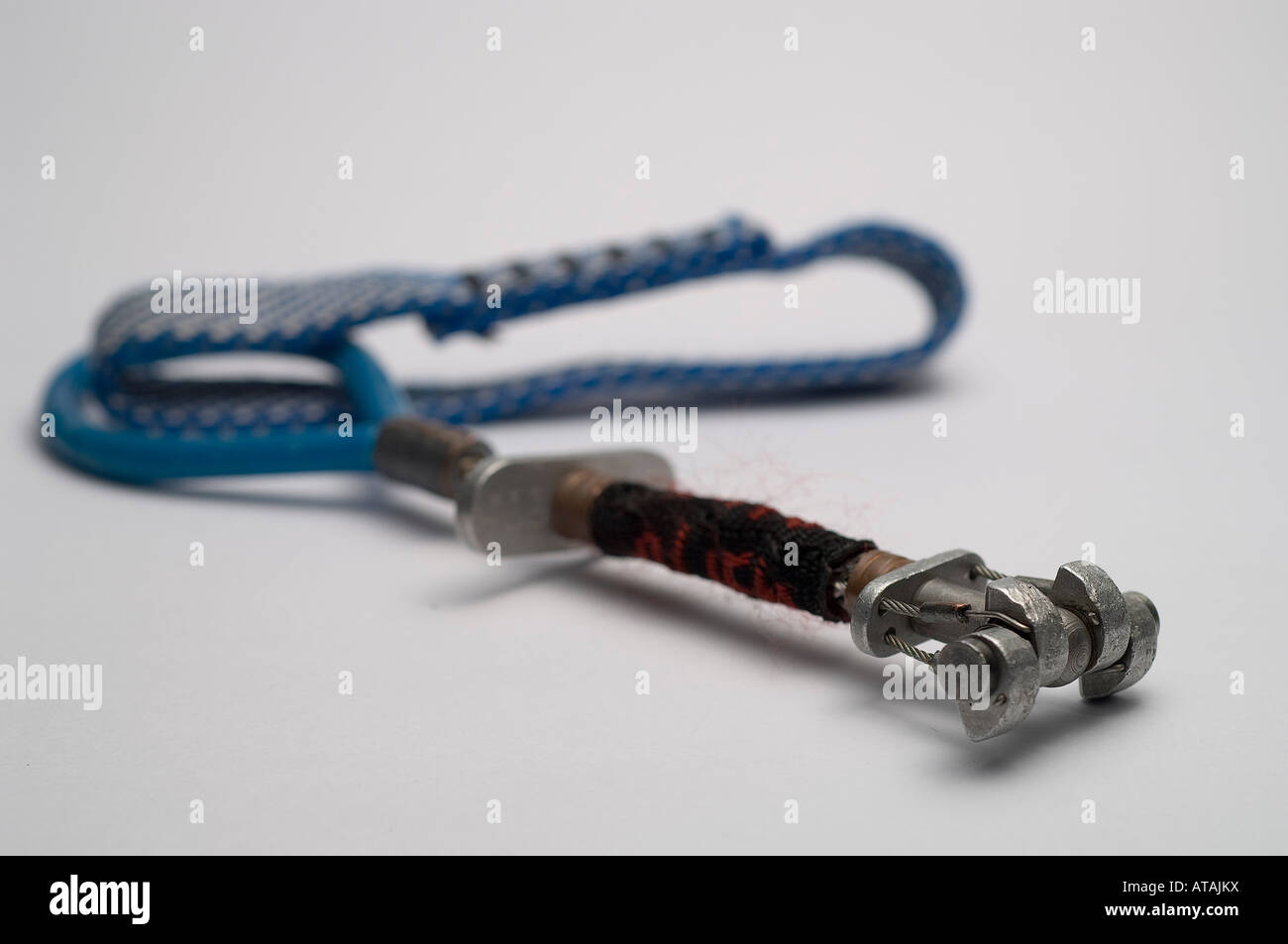 camming device used in rock climbing for protection during a fall Stock Photo