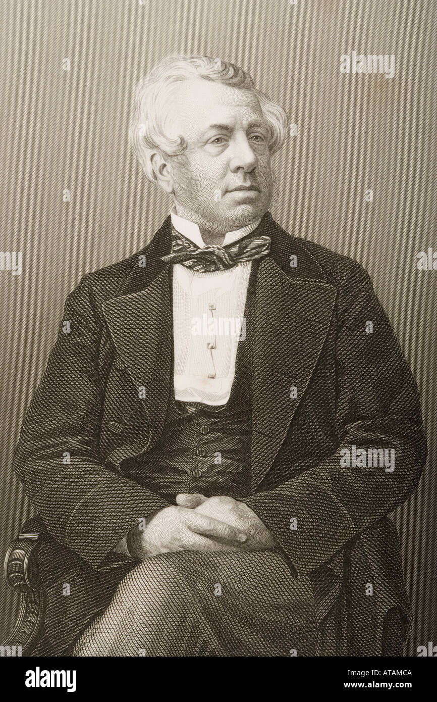 George William Frederick Howard, 7th Earl of Carlisle, 1802 - 1864.  British statesman, orator, and writer. Stock Photo