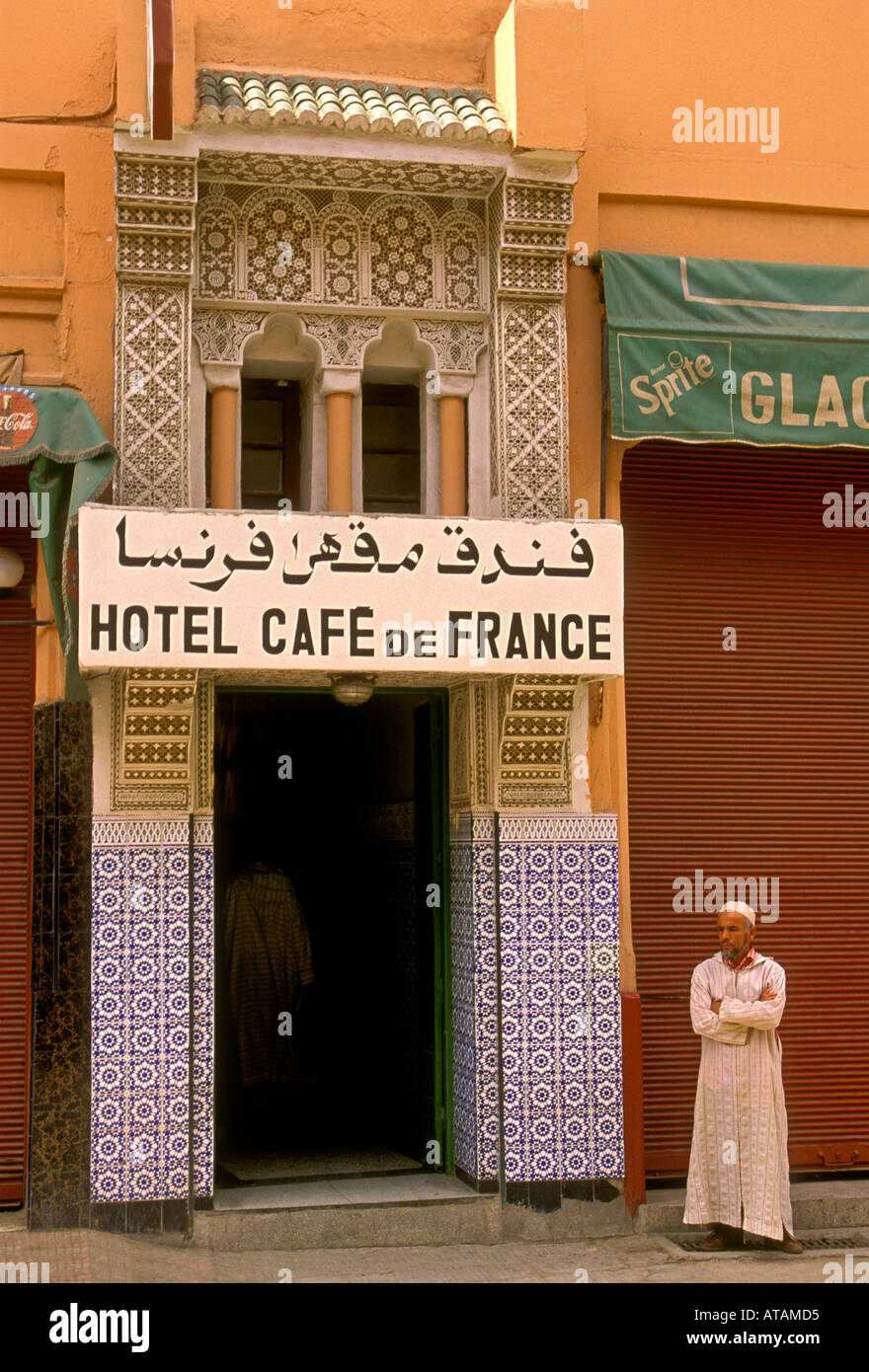 1, one, Moroccan man, Moroccan, man, adult man, Hotel Cafe de France