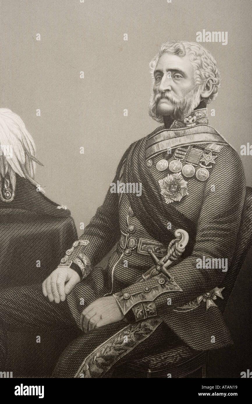Sir George Harry Wakelyn Smith, 1787 - 1860.  British army general and administrator. Stock Photo