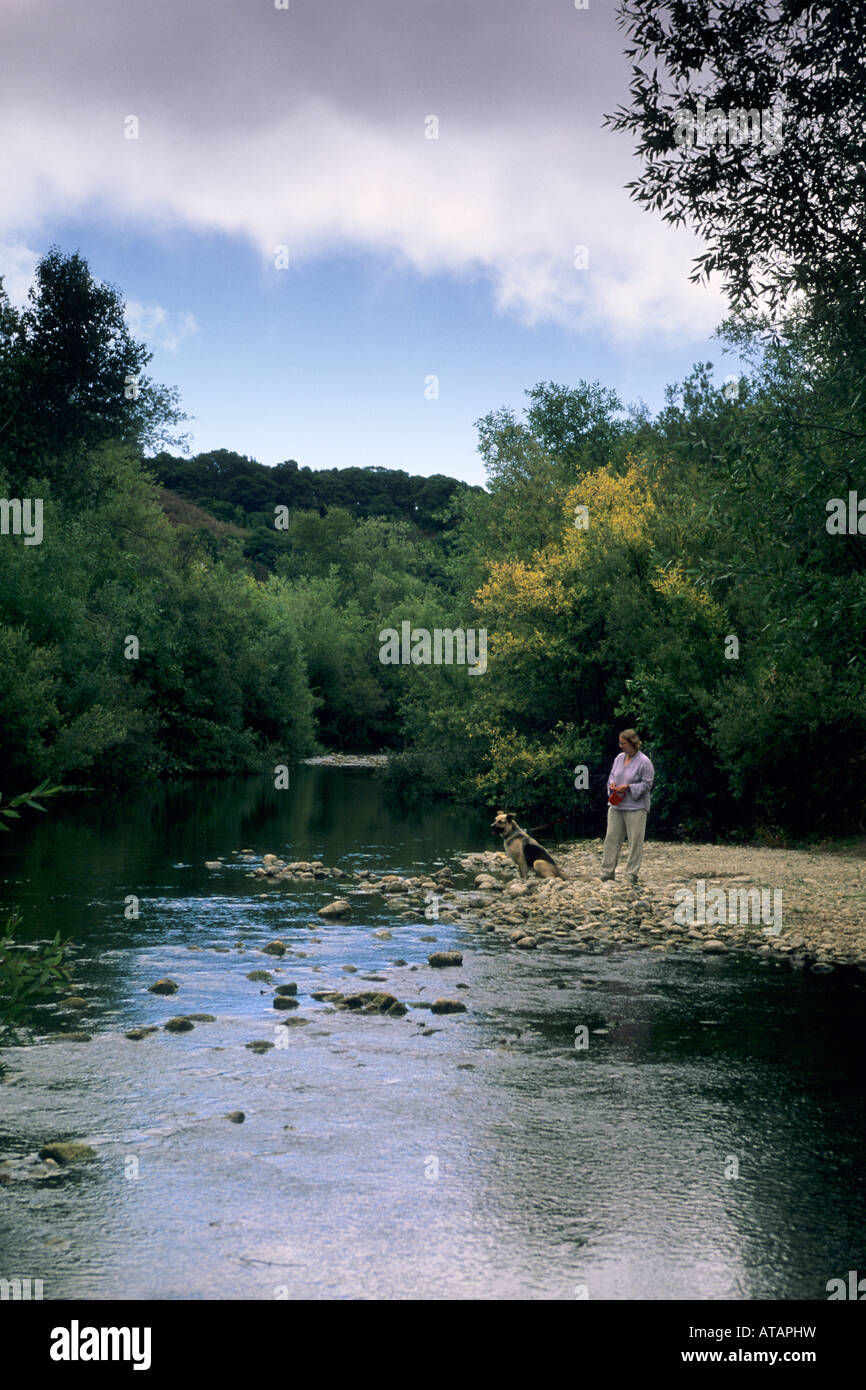 Carmel River Garland Ranch Regional Park Carmel Valley Monterey County California Stock Photo