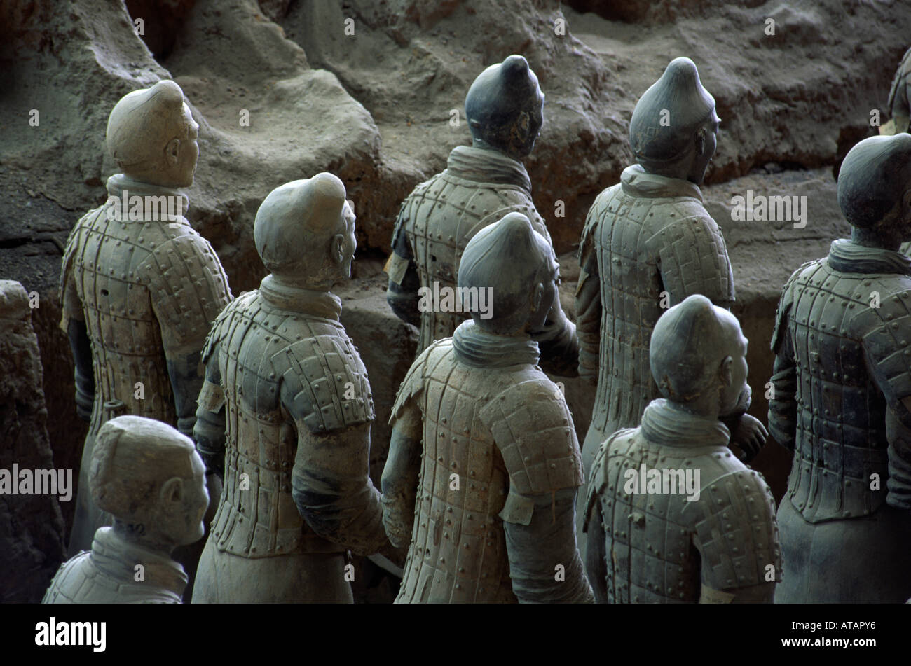 Terra Cotta Warriors at the tomb of Emperor Qin Shi Huang Xian Shaanxi ...
